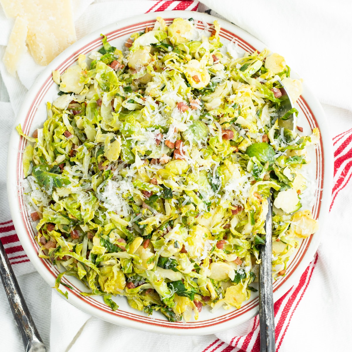 Brussels Sprouts with Pancetta and Parmesan