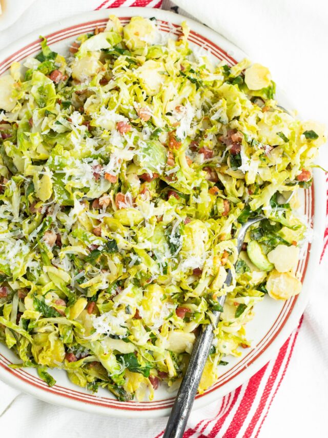 Shaved Brussels Sprouts with Pancetta Story