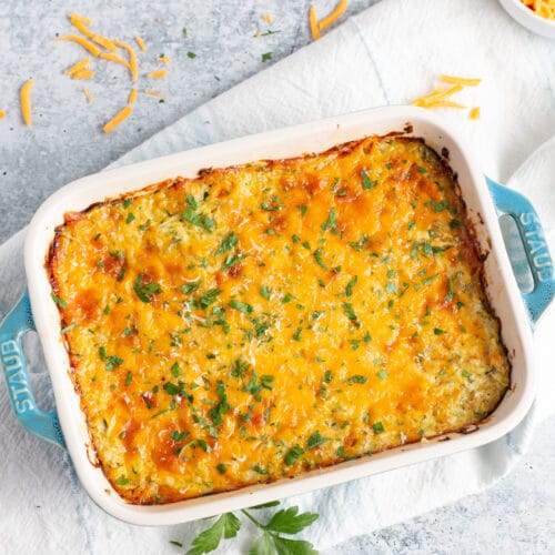 Cheesy Zucchini Casserole - Sprinkled With Balance