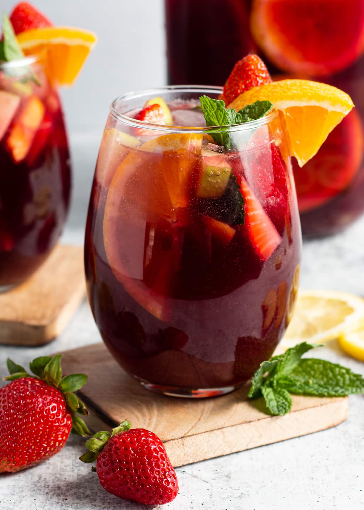 picture of glass with sangria.