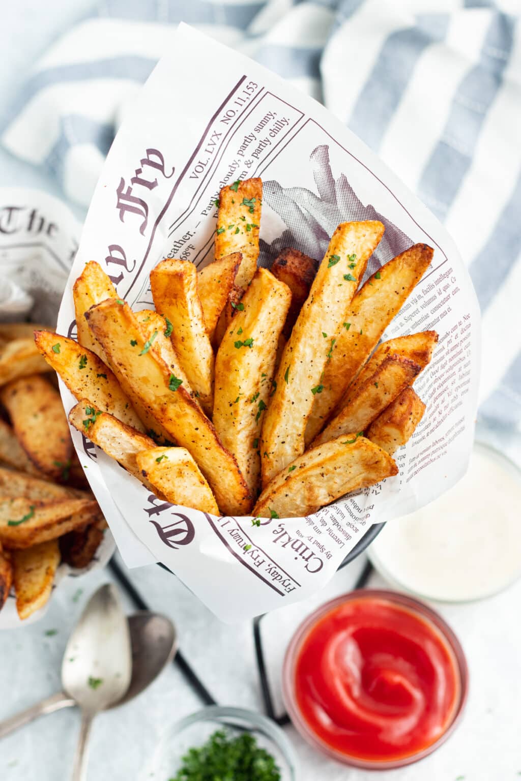 Air Fryer Steak Fries Sprinkled With Balance