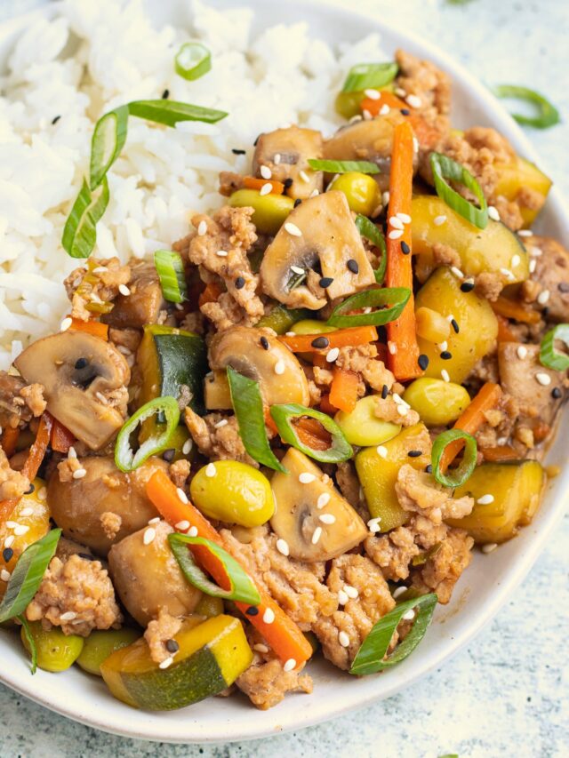 Ground Chicken and Vegetable Stir Fry Story Sprinkled With Balance