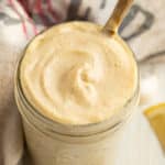 Image of jar with aioli.