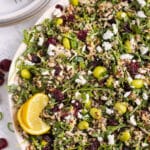 Picture of plate with quinoa salad.