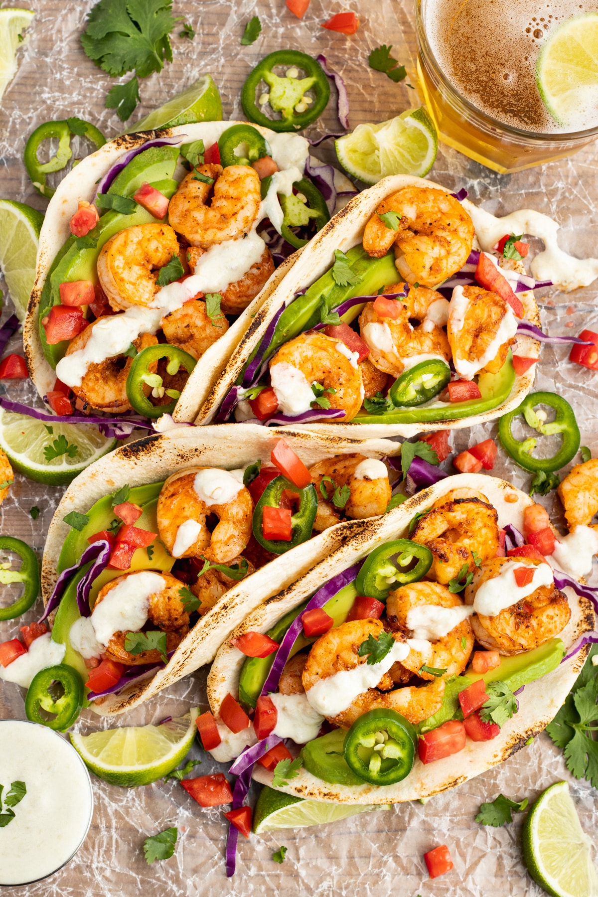 Picture of shrimp tacos.