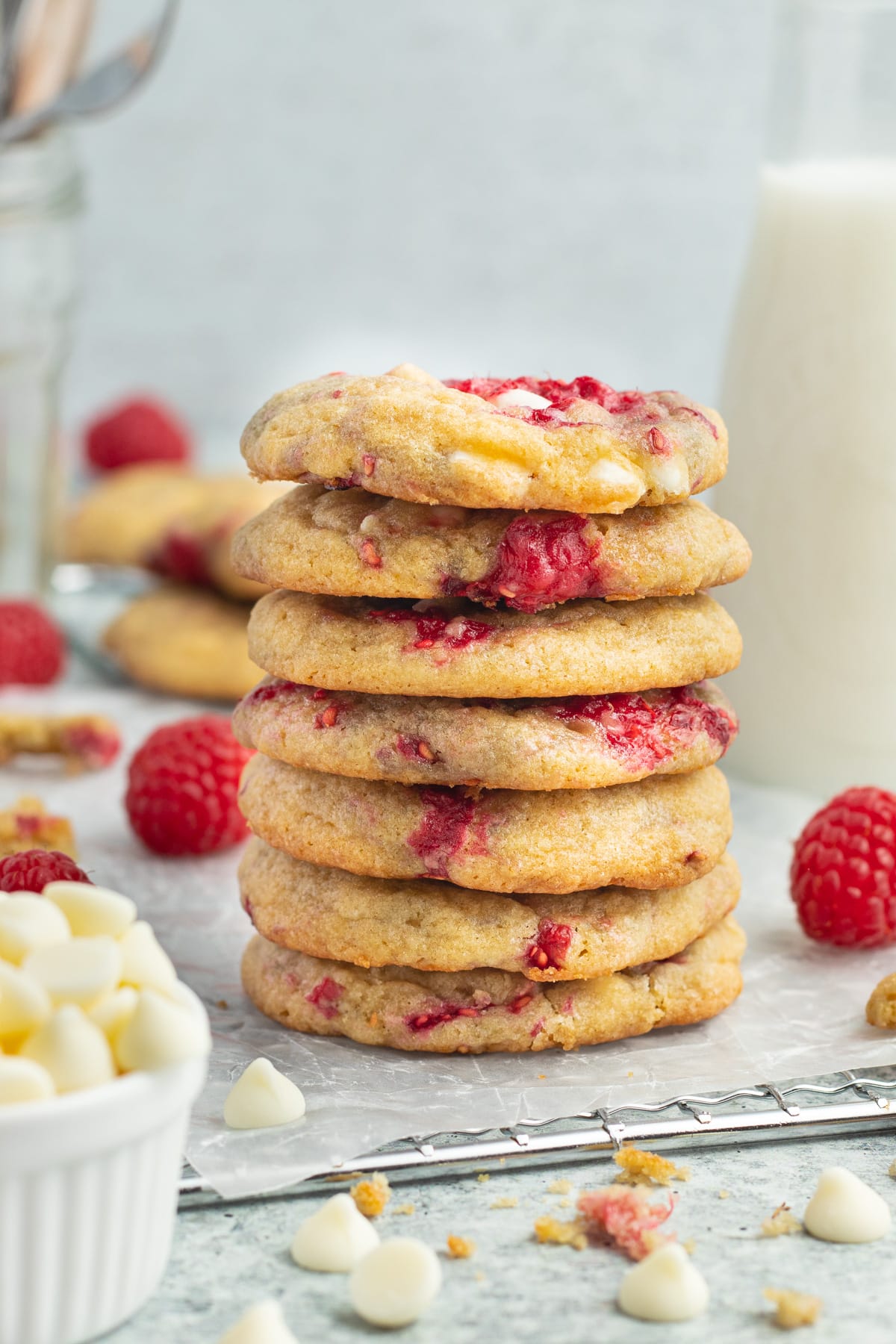 Picture of stack of cookies. 