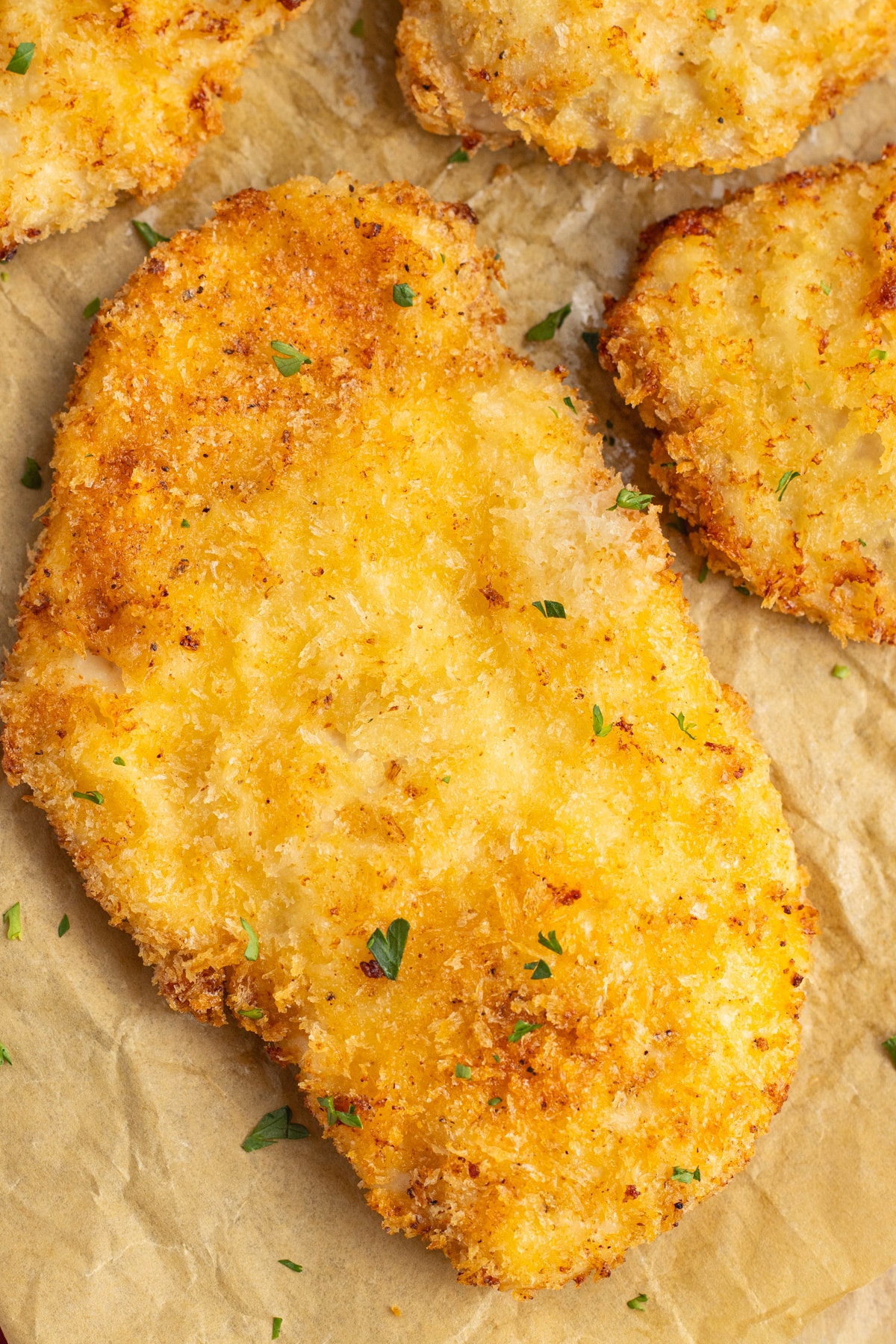 This is a picture of a close up cutlets.