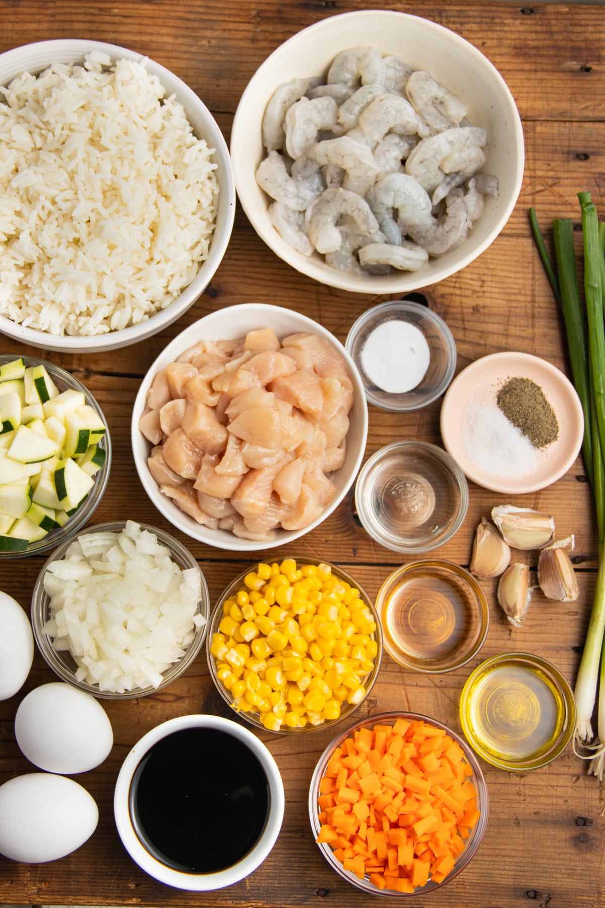 This is a picture of all the individual ingredients to make this recipe.