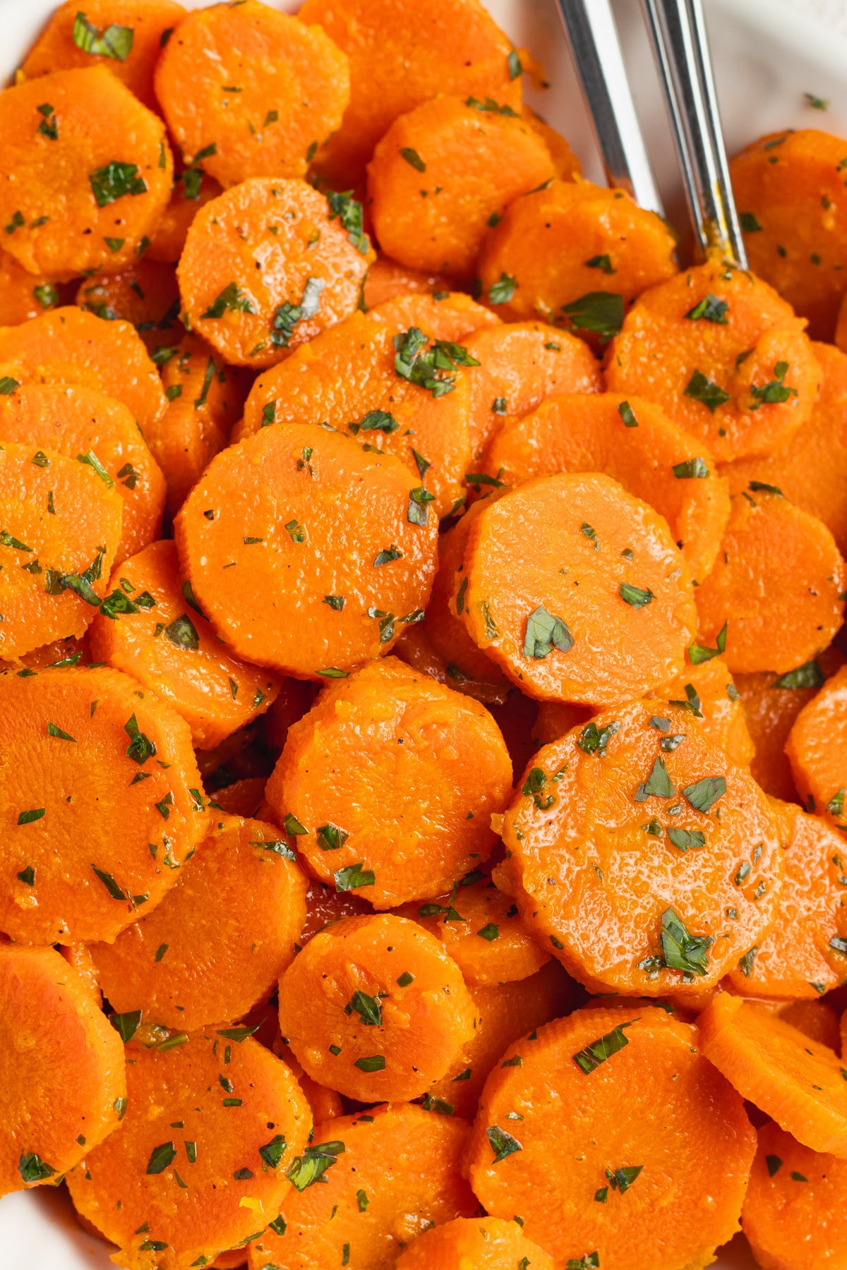 This is a picture of a bowl filled with Vichy carrots.