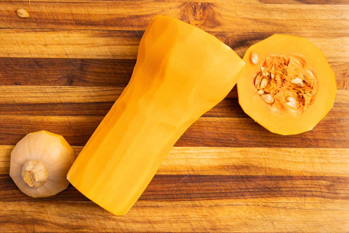 This is a picture of a squash with ends cut.