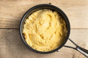 This is a picture of the couscous getting cooked.