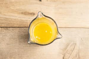 This is a picture of a bowl of shallot vinaigrette.